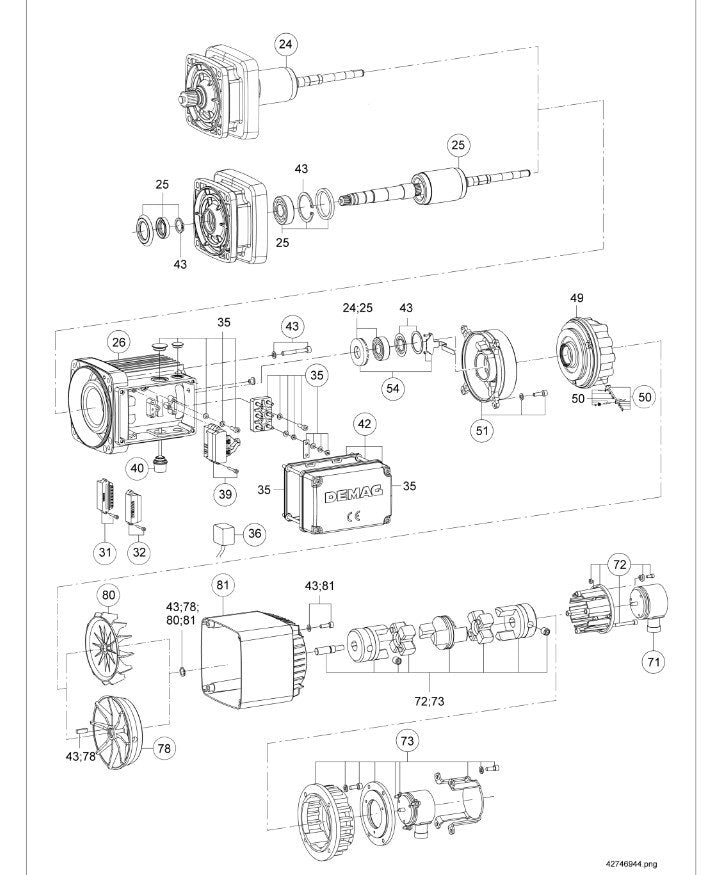 Demag DR 3-10 Einbau Impulsgeber, EG/Z100 – Ansicht 2