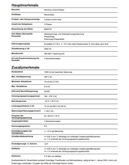 Netzüberwachung auf Phasenfolge, ausfall, Über-+Unterspannung, 380-480VAC – Ansicht 4