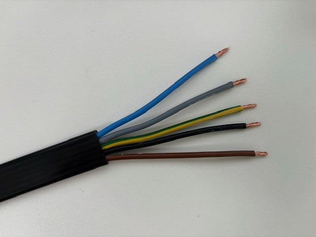 Kabel, Flachleitung 5G2,5 mm², Schleppleitung