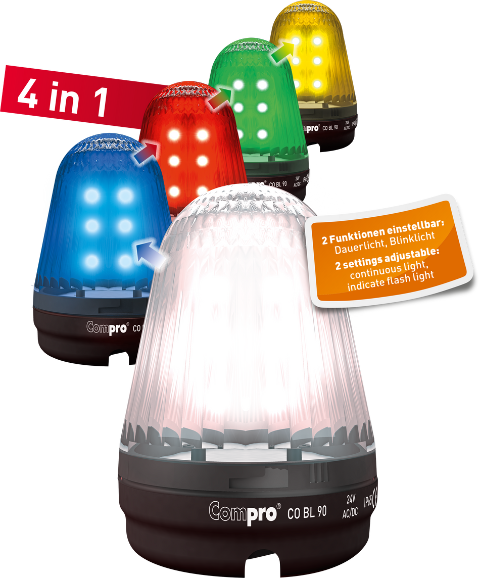 LED Leuchte, MULTICOLOR Optische Signalgeber, 24VAC/DC