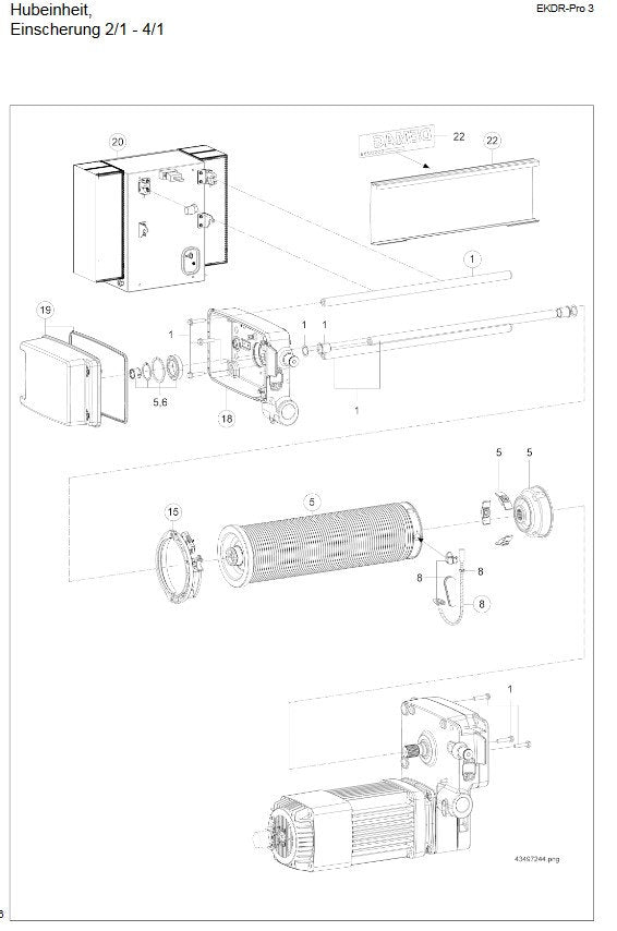 Demag DR3 Seilführung Set, links – Ansicht 2