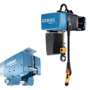 Demag Kettenzug DC-ComA + Handfahrwerk RU200, 1000Kg Traglast