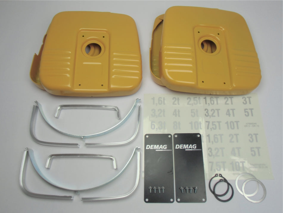 Demag Seilrollenhauben Set, DH300, DR-5, Unterflasche 225/11 Seitenschild