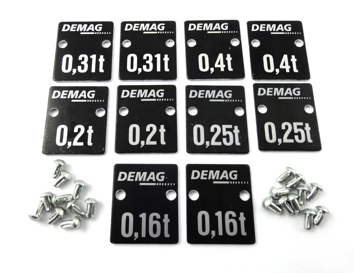 Demag Traglastschildset DK 2-1/1