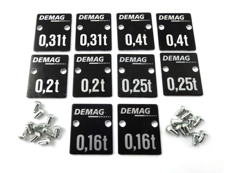 Demag Traglastschildset DK 2-1/1