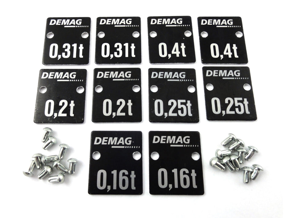 Demag Traglastschildset DK 2-1/1