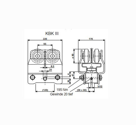 Demag KBK-III Fahrwerk