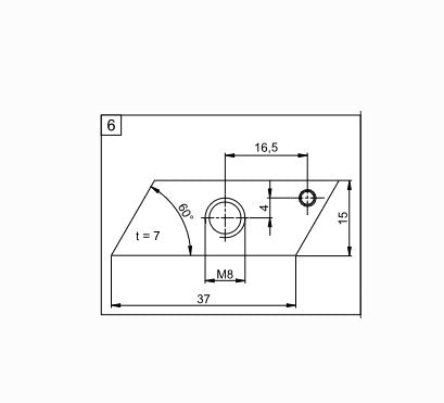 Demag Schwenkmutter für C-Schiene, M8 RST37-2ZN