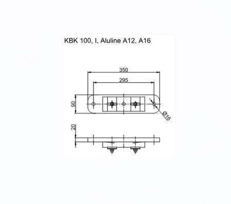 Demag Deckenlasche DV (Dübel M12 / verstellbar) für KBK I/KBK100 A12/A16_750Kg