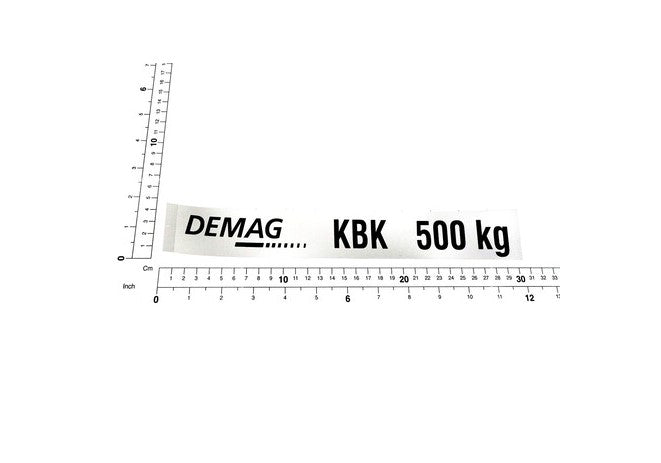 Demag Traglastschild 500Kg, H:40mm, div. Versionen verfügbar..