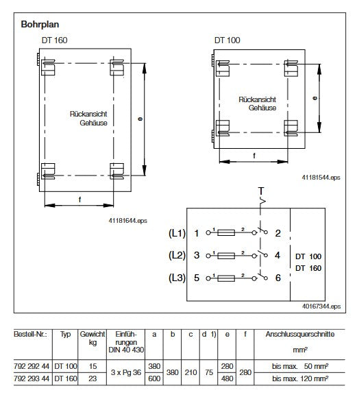 Demag Trennschalter, Lasttrennschalter 125/690IS3P DT100 – Ansicht 2