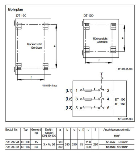 Demag Trennschalter, Lasttrennschalter 125/690IS3P DT100 – Ansicht 2