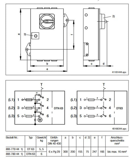 Demag Trennschalter, Lasttrennschalter 63/500IS3P DT63 – Ansicht 2