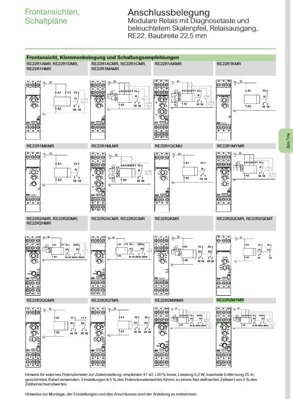 Multifunktionszeitrelais, 0,05 s-300 h, 24-240VAC/DC, 2 W – Ansicht 3