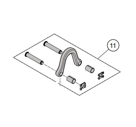 Demag Aufhängungsset für DC-II 10 lange Version, passend DC-Com II, DC-Pro II – Ansicht 2