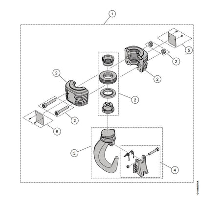 Demag Hakengeschirrset für DC-II 2, Lasthaken komplett – Ansicht 2