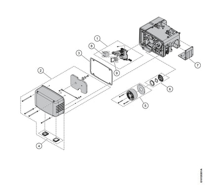 Demag Abdeckhaube passend für DC-II 2, Deckel Kettenzug – Ansicht 2