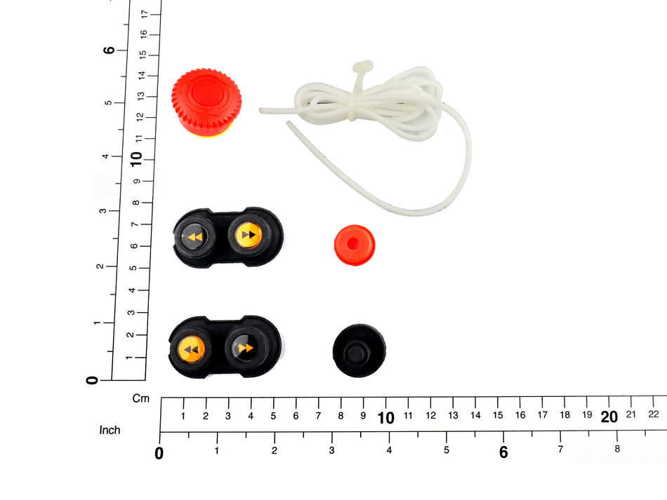 Demag NOT-HALT-SET GUMMIKAPPE, Steuerschalter DSC-5 RJ, Symbolik