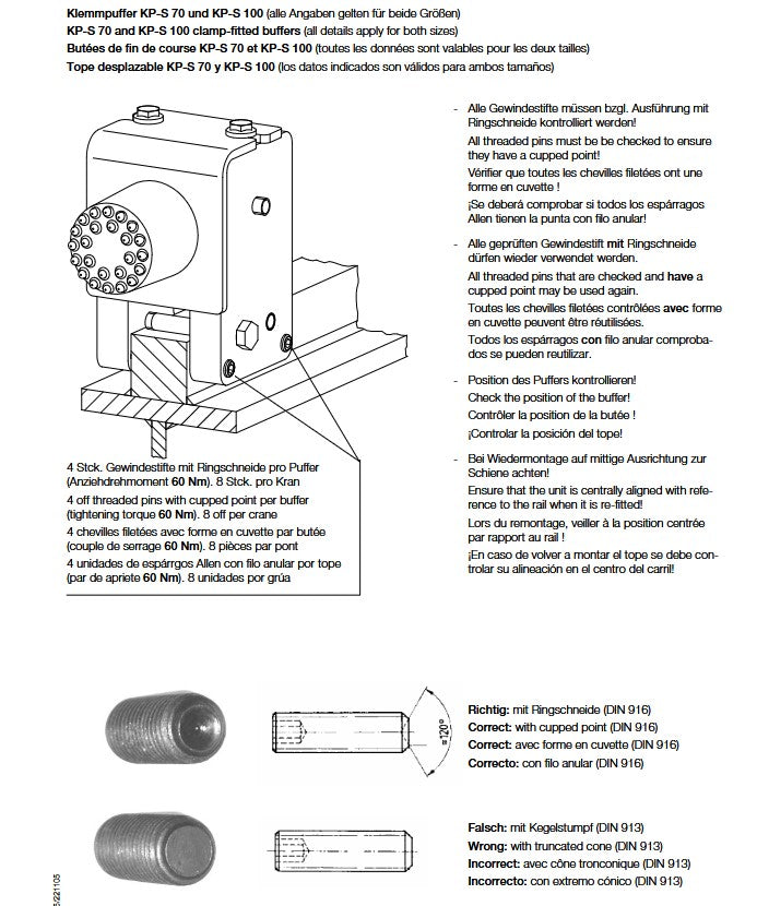 Demag Klemmpuffer KP-S 70 KP-S 70 – Ansicht 2