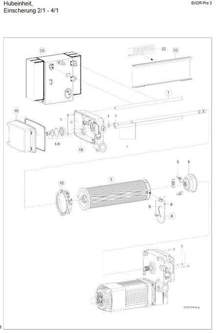 Demag Drahtseil DR3 H12 4/1, Länge 27,7m D = 7 mm, FEM: 4m – Ansicht 2