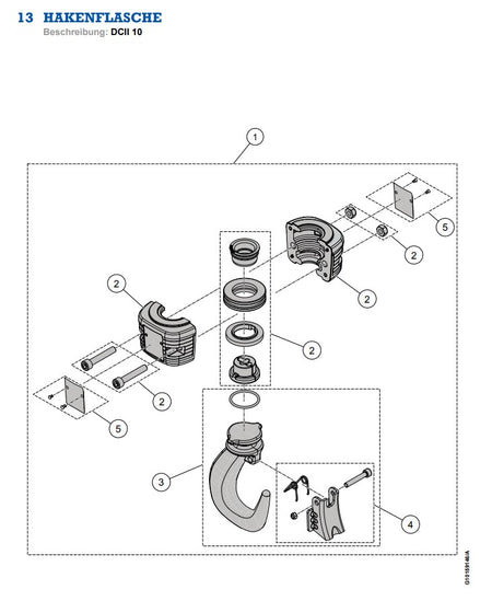 Demag Hakenmaulsicherungsset Gr.5 Lieferumfang 3 Stk., für Lasthaken DC-II 10 – Ansicht 3