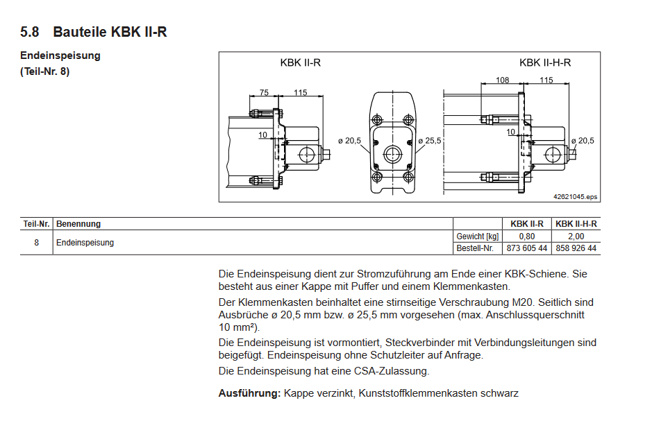 Demag Endeinspeisung KBK-II-H-R – Ansicht 2