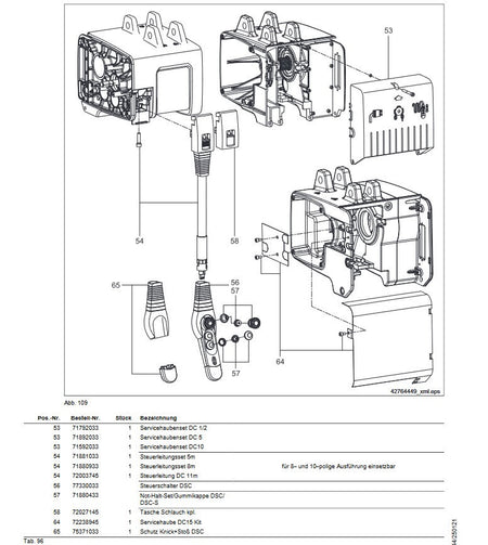 Demag Steuerschalter DSC-3, 2-stufig, für DC-Com, DC-ComA, DC-Pro – Ansicht 2