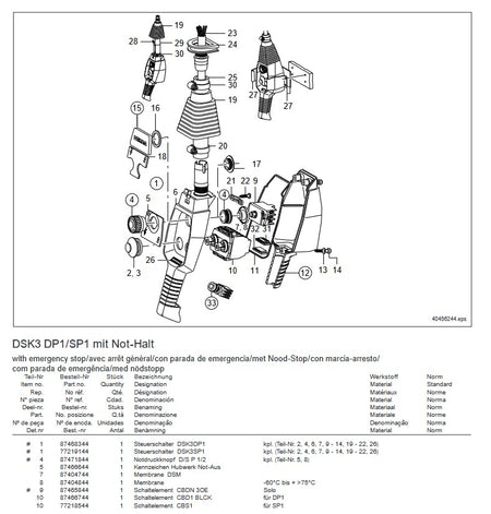 Demag Sonder-Tastergummi, Kappe RAL 6006 Viton 1 Stk. für Steuerschalter DSK / DST – Ansicht 3