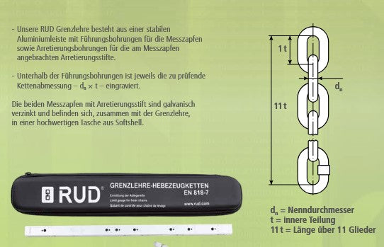 Für J.D. NEUHAUS Kettenzüge: Kettenlehre, Grenzlehre, Kettenprüfung, UVV – Ansicht 3