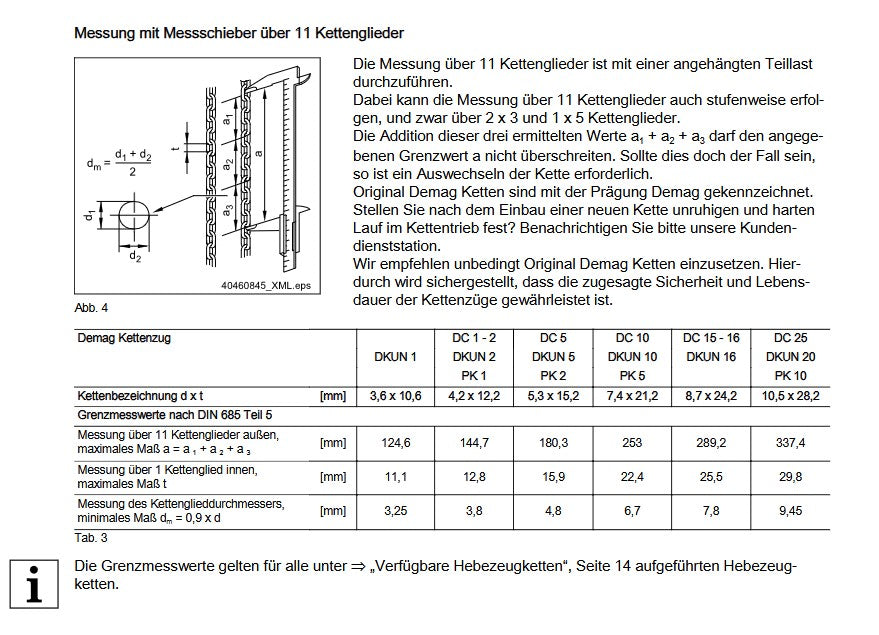 Demag Kette DC 25, Lastkette 10,5 x 28,2 mm, Meterware – Ansicht 2