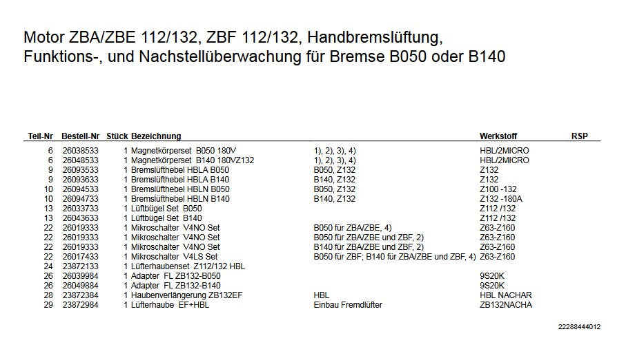 Demag Bremslüfthebel, für Handbremslüftung, Bremse HBLA B140 - Z132 – Ansicht 3