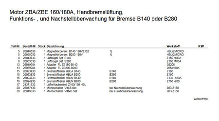 Demag Bremslüfthebel, für Handbremslüftung, Bremse B280, HBLN B280, ZB160-200 – Ansicht 3