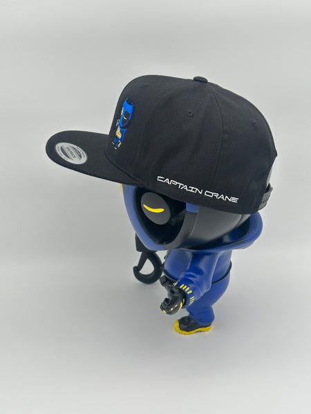 KranTeam Cap Snapback Einheitsgröße Captain Crane Stickung – Ansicht 4