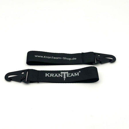 KranTeam Schlüsselband schwarz/kurz