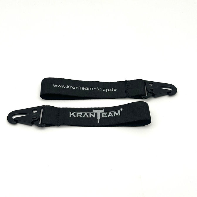 KranTeam Schlüsselband schwarz/kurz