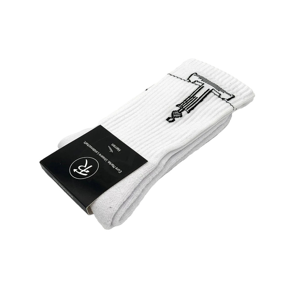 KranTeam Socken, weiß, Größe 41 bis 46