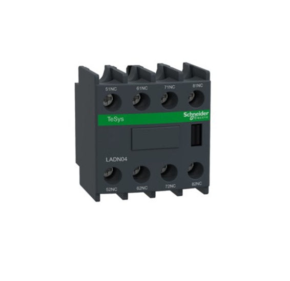 Hilfsschalterblock, 4 Ö, Schraubanschluss LADN04, 4x Öffner