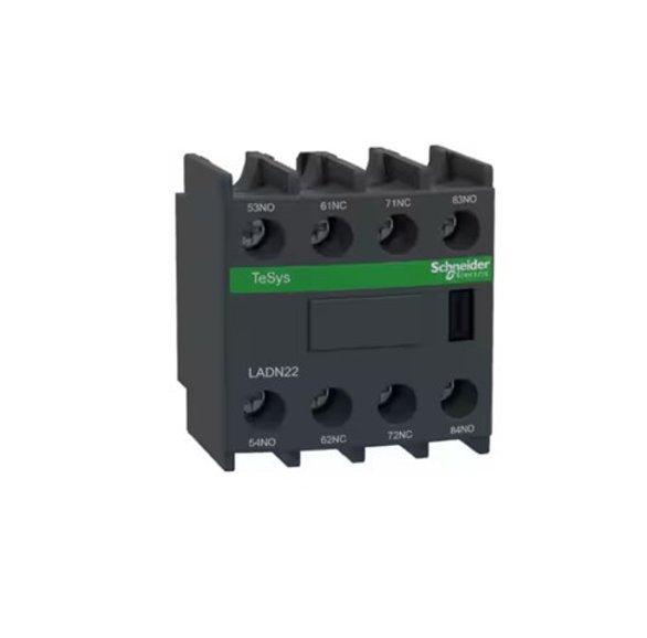 Hilfsschalterblock, 2S+2Ö, Schraubanschluss LADN22, 2x Schließer / 2x Öffner