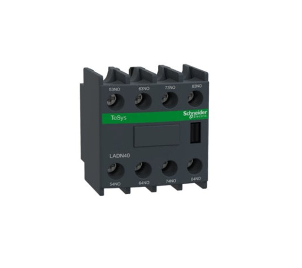 Hilfsschalterblock, 4 S, Schraubanschluss LADN40, 4x Schließer
