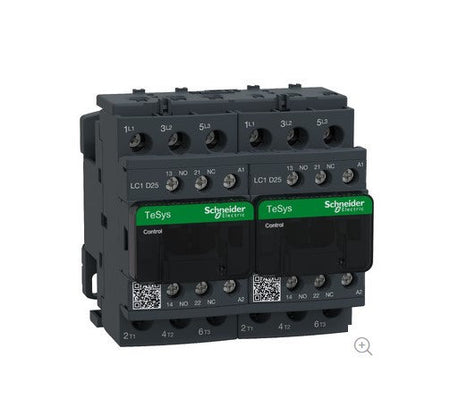 Wendeschützkombination, 15KW, 32A, Spule 24 VDC, LC1D 3p, +1S+1Ö