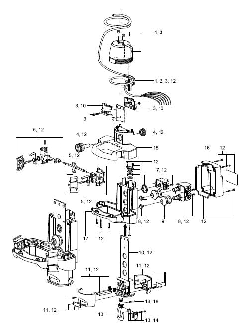 Demag Druckstück, Schaltmodul innen, DSM 5 – Ansicht 2