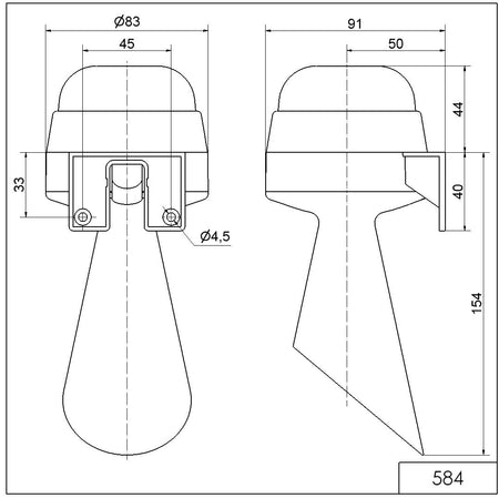 Signalhupe WM Dauerton 230VAC GY – Ansicht 2