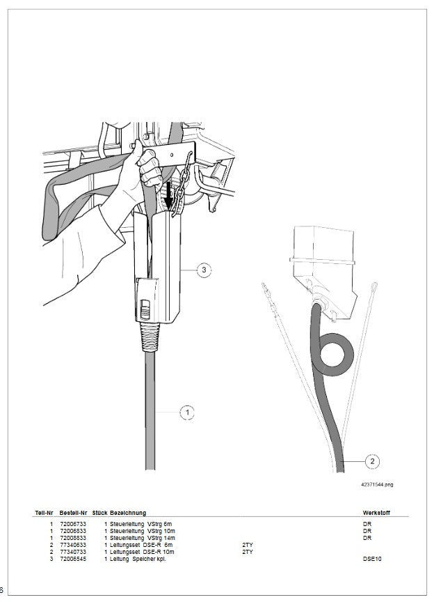 Demag Steuerschalter DSE10R VVV, inkl. Steuerkabel 2TY DR-6m – Ansicht 6