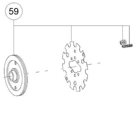 Demag Verschleissset, Bremse BL03, Motor ZBL63 (nicht für ZBL71)