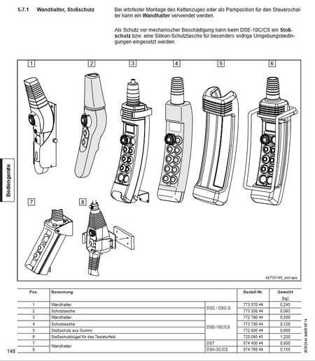 Demag Steuerschalter DSC-3 mit Haltemagnet, Magnethalter, 2-stufig (Sonder) – Ansicht 3