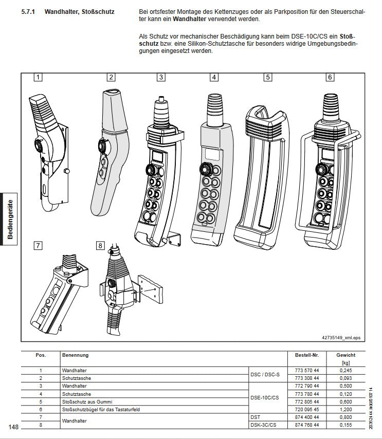 Demag Steuerschalter DSC-3 mit Haltemagnet, Magnethalter, 2-stufig (Sonder) – Ansicht 3