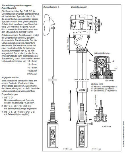 Demag Zugentlastungsdraht 1,8/2,5 ZN/PA -SW, 1m, für Steuerschalter DST / DSK / DSC – Ansicht 3