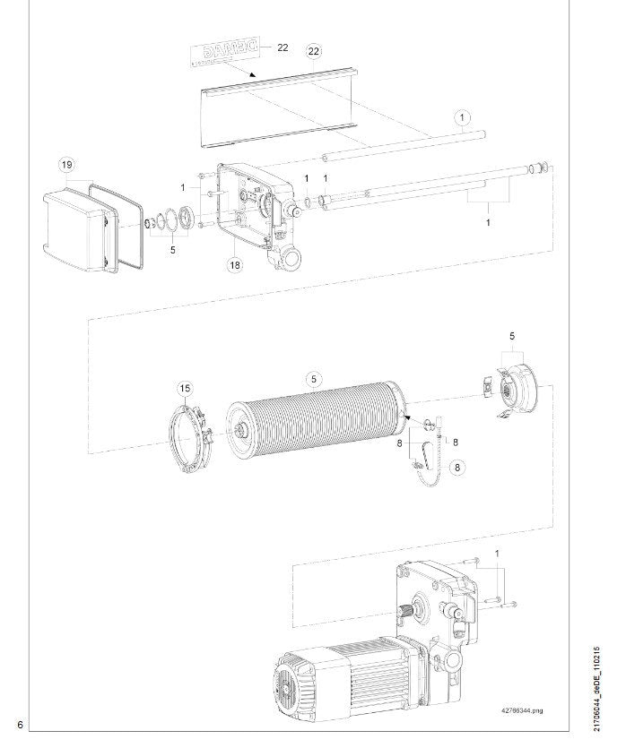 Demag DR5 Drahtseil 9mm H20 4/1 - 44,3m 2m – Ansicht 2
