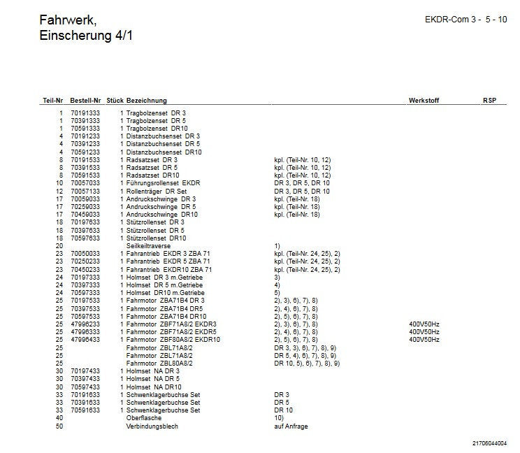 Demag EKDR Radsatz, DR 5 Räder-Satz – Ansicht 3