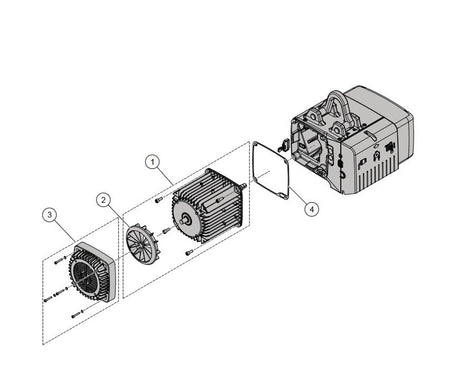 Demag Lüfterabdeckung DC-II 10, Abdeckung Motor – Ansicht 2